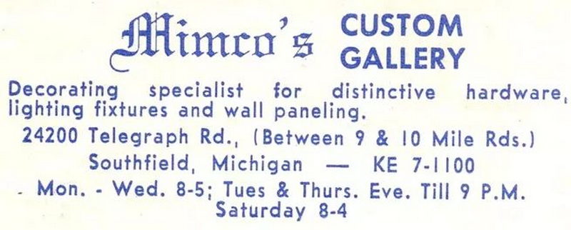 Mimcos Custom Gallery - Postcard Back